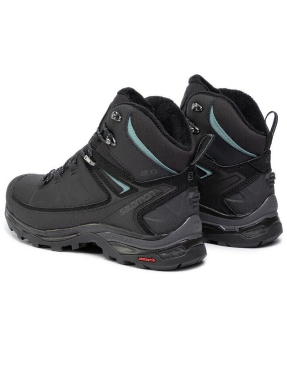 SALOMON MID HIKING BOOTS WATERPROOF WINTER CONTAGRIP WOMEN'S SZ 9